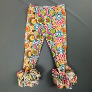 Mud Pie Ruffle Leggings | 12–18M | Boho Print Baby Girl Pants